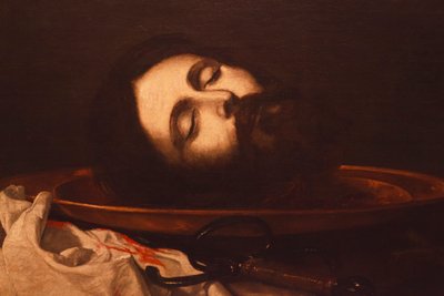 Johannes Kastajan pää (yksityiskohta) tekijältä Jusepe de Ribera