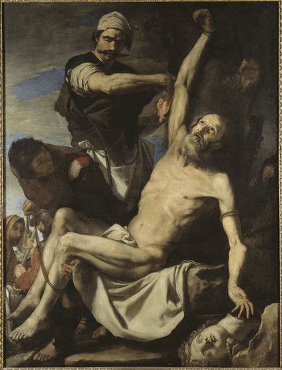 Pyhän Bartolomeuksen marttyyrikuolema tekijältä Jusepe de Ribera