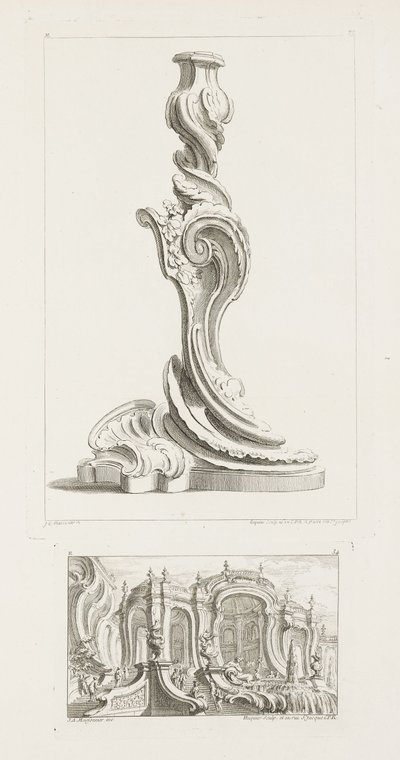 Kattokruunu, 5th Plate tekijältä Juste Aurèle Meissonnier