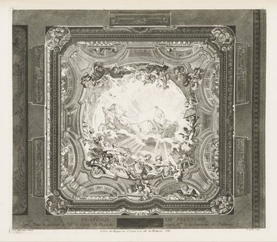 PLAFOND DE PEINTURE; Plafond du même -kaappi, 4. levy tekijältä Juste Aurèle Meissonnier