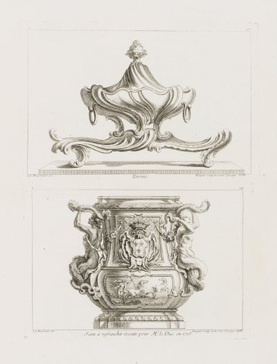 Terrine, pl. 57 paikassa Oeuvre de Juste-Aurele Meissonnier tekijältä Juste Aurèle Meissonnier