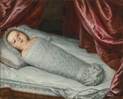 Cosimo III of Medici 1642-1723 muotokuva vauvana, n. tekijältä Justus Sustermans
