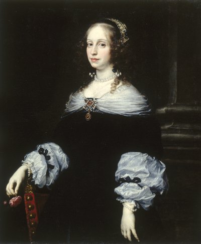 Kreivitär Teresa Dudley di Carpegnan muotokuva, 1654 tekijältä Justus Sustermans