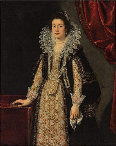 Naisen muotokuva, mahdollisesti Maria Magdaleena Itävallan, Cosimo II de