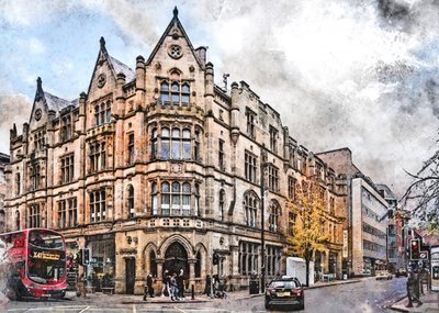 Historiallinen Manchester Corner tekijältä Justyna Jaszke