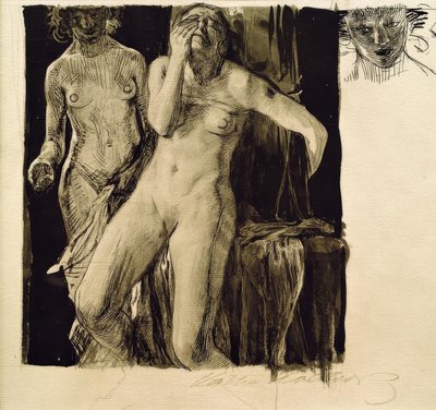 Aktstudie zu Das Leben tekijältä Käthe Kollwitz