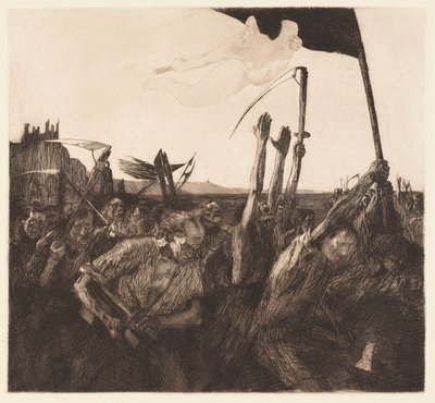 Mellakka (Uproar) tekijältä Käthe Kollwitz