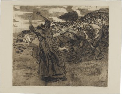 Talonpoikaissota, lehti 5: Liikkeellelähtö tekijältä Käthe Kollwitz