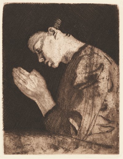 Rukoileva tyttö (Praying Girl) tekijältä Käthe Kollwitz