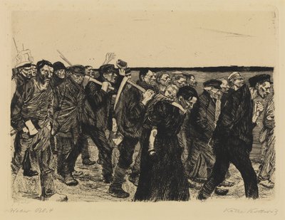 Kutojan kapina - kutojajuna tekijältä Käthe Kollwitz