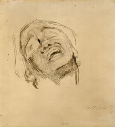 Naisen pää tekijältä Käthe Kollwitz