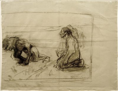 K. Kollwitz, Study on Pflüger (kyntäjä polvistuvan vaimon kanssa) tekijältä Käthe Kollwitz