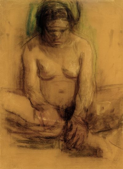 Käthe Kollwitz, Istuva alaston nainen tekijältä Käthe Kollwitz
