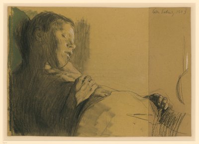 Schlafender Knabe (Das tote Kind) tekijältä Käthe Kollwitz