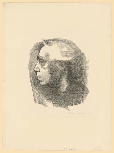 Omakuva (1. versio) tekijältä Käthe Kollwitz