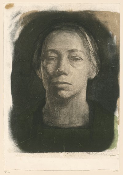 Omakuva suoraan edestä (2. tila) tekijältä Käthe Kollwitz