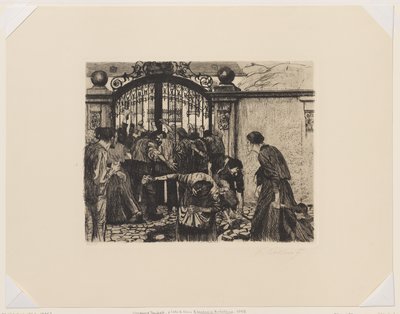 Hyökkäys portille tekijältä Käthe Kollwitz