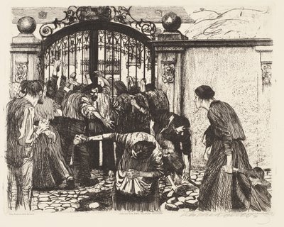 Hyökkäys (Attack) tekijältä Käthe Kollwitz