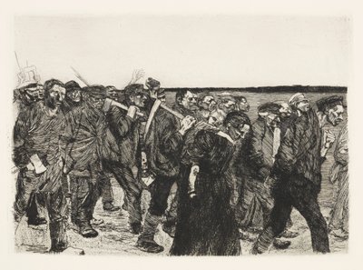 Weberzug (Kutojien marssi) tekijältä Käthe Kollwitz