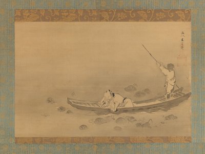 Zhou Maoshu ihailemassa lootuksia, 1600-luvun puoliväli. tekijältä Kaiho Yusetsu