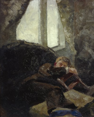 Nuori mies - seuraavana päivänä (krapula) 1884 (öljy kankaalle) tekijältä Kalle Lochen