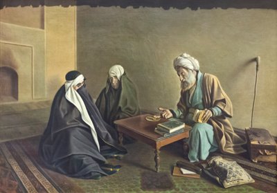 Ennustaja, Kamal-ol-Molk, öljy kankaalle, kuvataidemuseo, Sa