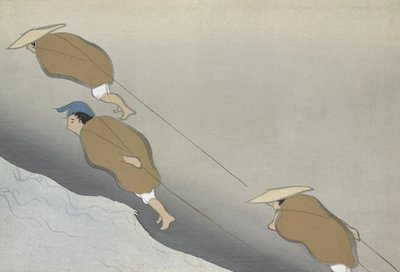 Hikifune, Momoyo-gusa (Asioiden maailma) Vol II, pub.1909 (värilohko puupiirros) tekijältä Kamisaka Sekka
