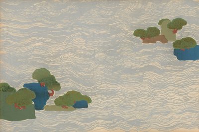 Mäntysaaret hopeisessa meressä, Chigusa (A Thousand Grasses) -sarjasta tekijältä Kamisaka Sekka