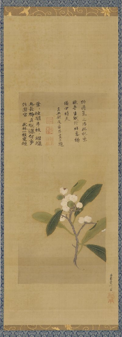 Loquattien haara, Edo-kausi, 1700-luku. tekijältä Kanô Eisen
