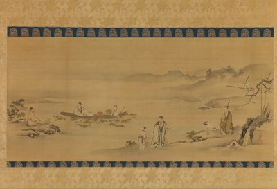Quatre admiradors, finals del segle XVII-principis del XVIII. finlandès tekijältä Kanô Yôboku Tsunenobu