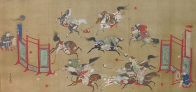 Poloa pelaavat tartaarit, 1700-luvun alku. tekijältä Kano Eisen