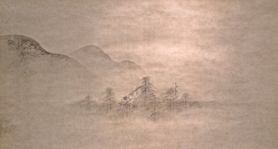 Maisema, 1500-luku. tekijältä Kano Motonobu