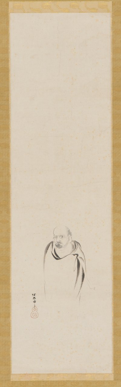 Bodhidharma, Edo-kausi, 1600-luku. tekijältä Kanō Tan’yū