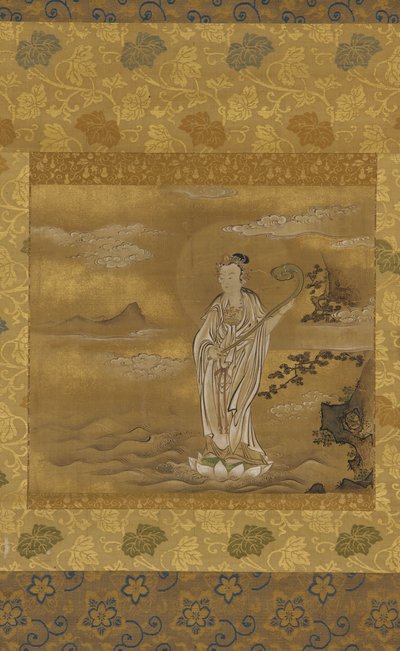Bodhisattva ylittää meren, Edo-kausi, 1600-luku. tekijältä Kanō Tan’yū