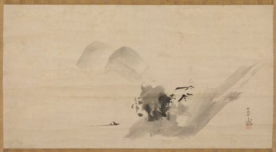 Maisema, Edo-kausi, 1600-luku. tekijältä Kanō Tan’yū