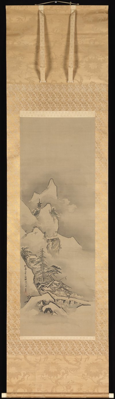 Talvimaisema, 1662. tekijältä Kanō Tan’yū