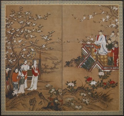Kiinan keisari Ming Huang ja yang Ku EI-non tekijältä Kano school