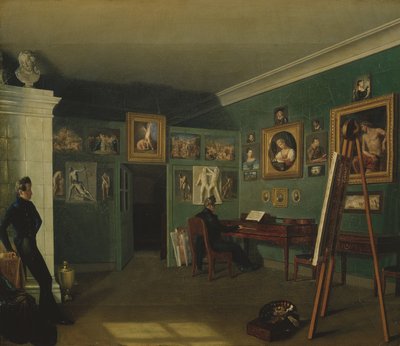 Painters Studio, 1830 tekijältä Kapiton Selentsov