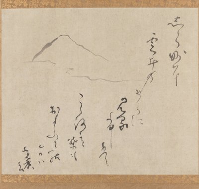 Fuji-vuori, 1500-luvun loppu-1700-luvun puoliväli (muste paperille). tekijältä Karasumaru Mitsuhiro