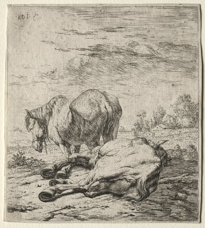 Kaksi hevosta tekijältä Karel Dujardin