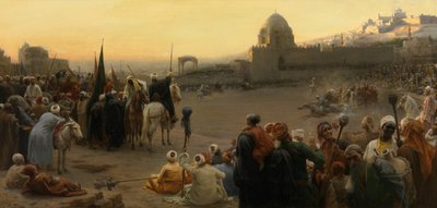 Fantasia Egyptissä (öljy kankaalle) tekijältä Karel Ooms