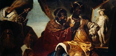 Hydaspes ja Persina ennen Andromeda-maalauksessa (öljy kankaalle) tekijältä Karel van III Mander