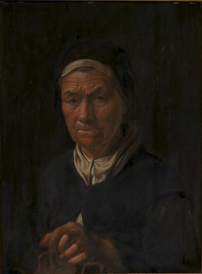 Vanhan naisen muotokuva, Christian Jacobsen Drakenbergin vaimo, os Bagge (?) tekijältä Karel van III Mander