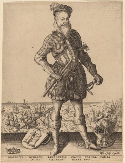 Robert Dudley, Leicesterin jaarli tekijältä Karel van Sichem after Christoffel