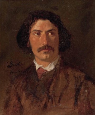 Carl Ludwig Friedrich Becker Miehen muotokuva tekijältä Karl Becker