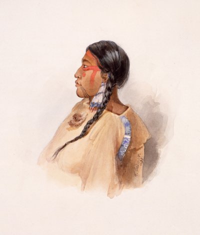 Cree nainen tekijältä Karl Bodmer