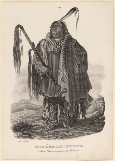 Monitari-intiaani tekijältä Karl Bodmer