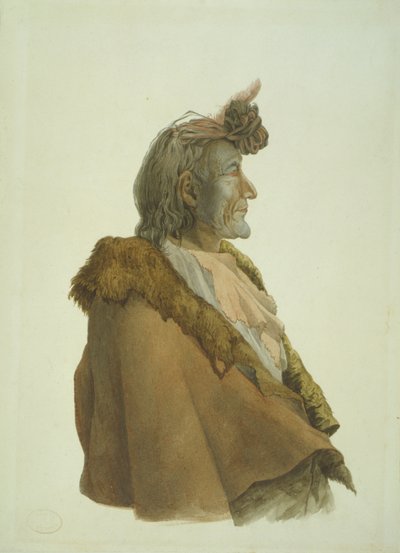 Pioch-Ki?iu, a Piegan Blackfeet man tekijältä Karl Bodmer