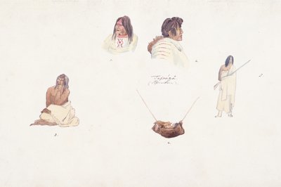 Tunnistamattomat hahmot tekijältä Karl Bodmer