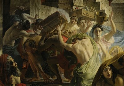 Yksityiskohta kuvasta Pompeijin viimeinen päivä (Karl Bryullov, 1833, Venäjän museo). tekijältä Karl Pavlovich Bryullov